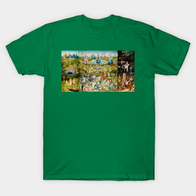 Hieronymus Bosch, The Garden of Earthly Delights T-Shirt by Scar